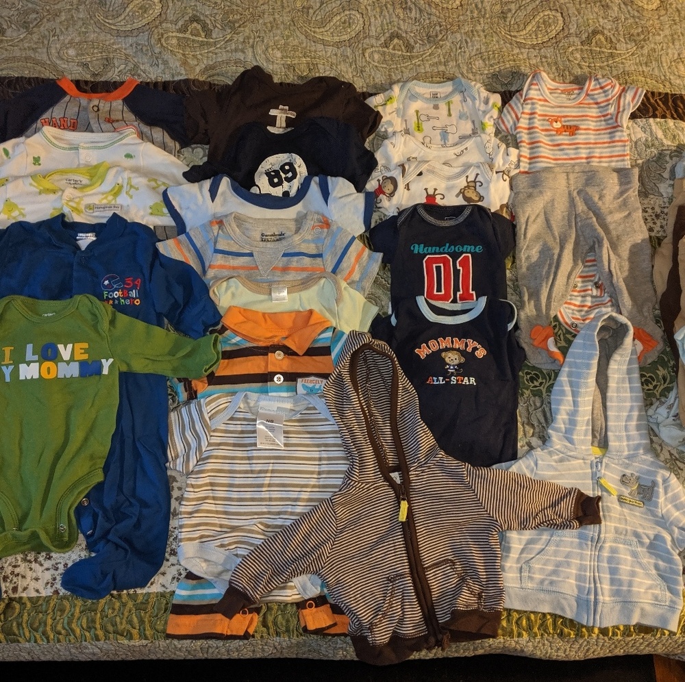 New born and 0-3m boys clothes